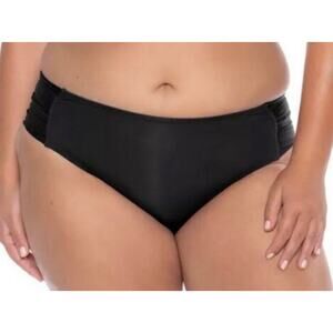 Becca Black Hipster Bikini Bottom  1X NWT
